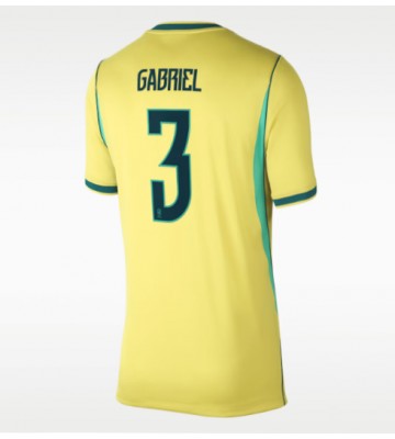 Brasilien Gabriel Magalhaes #3 Hemmatröja Dam VM 2026 Kortärmad
